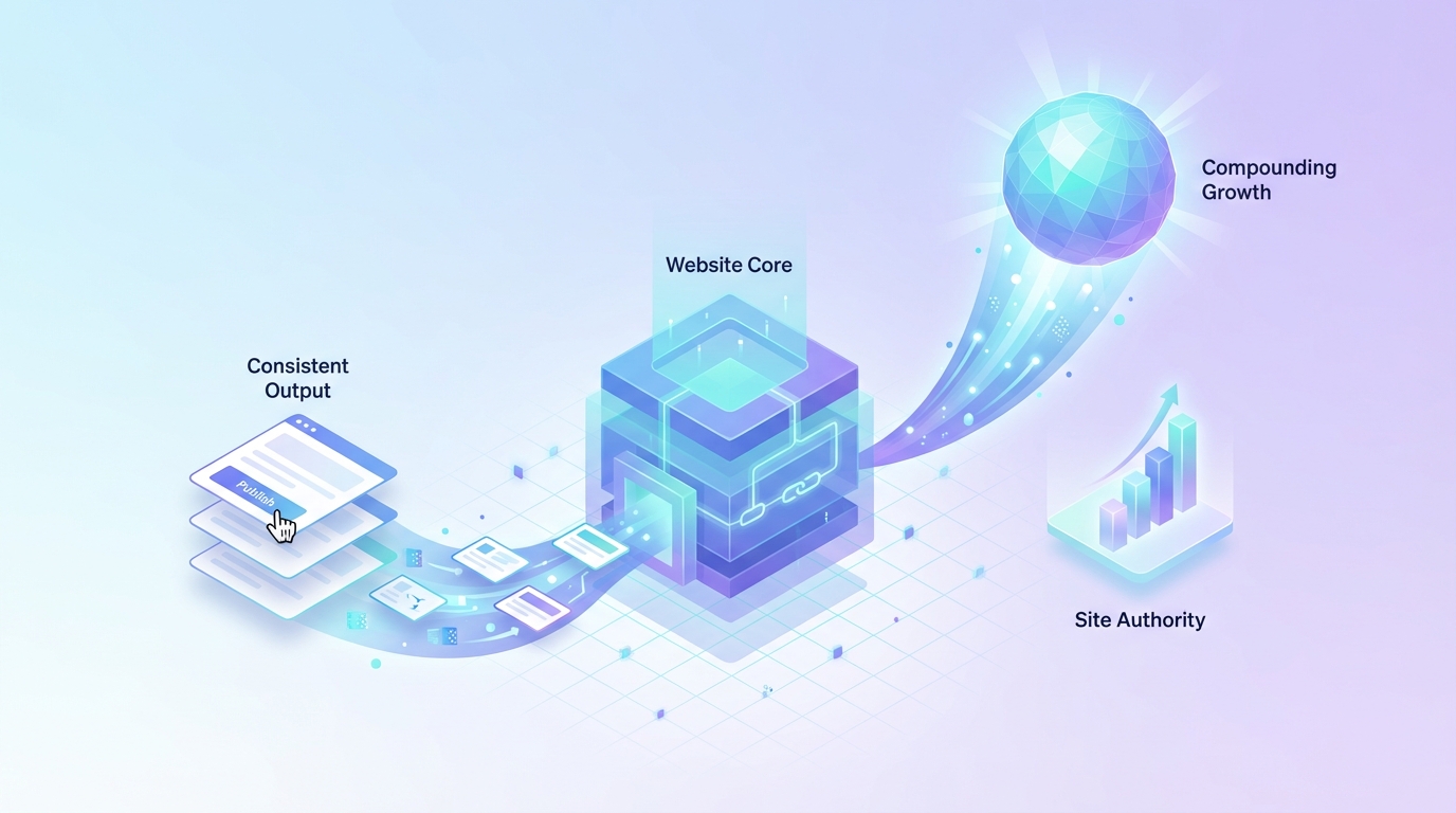 the compound effect of consistent output on domain rating growth