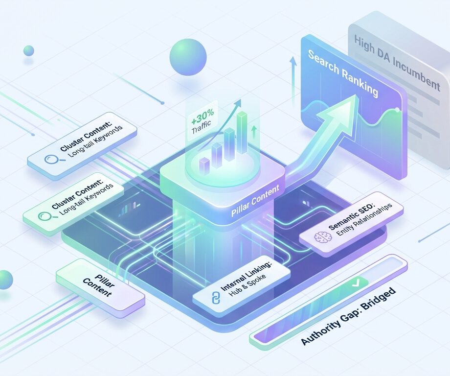 using topic clusters to outrank high domain authority incumbents