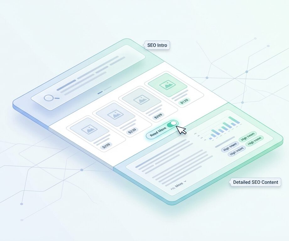 integrating seo copy on category pages without degrading user experience