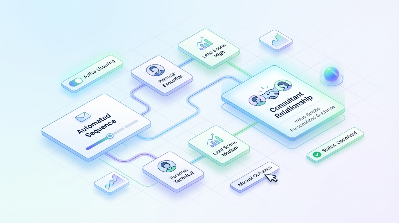 structuring drip campaigns that mimic a one on one consultant relationship