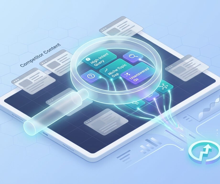 uncovering missed long tail variations using competitor content gap analysis