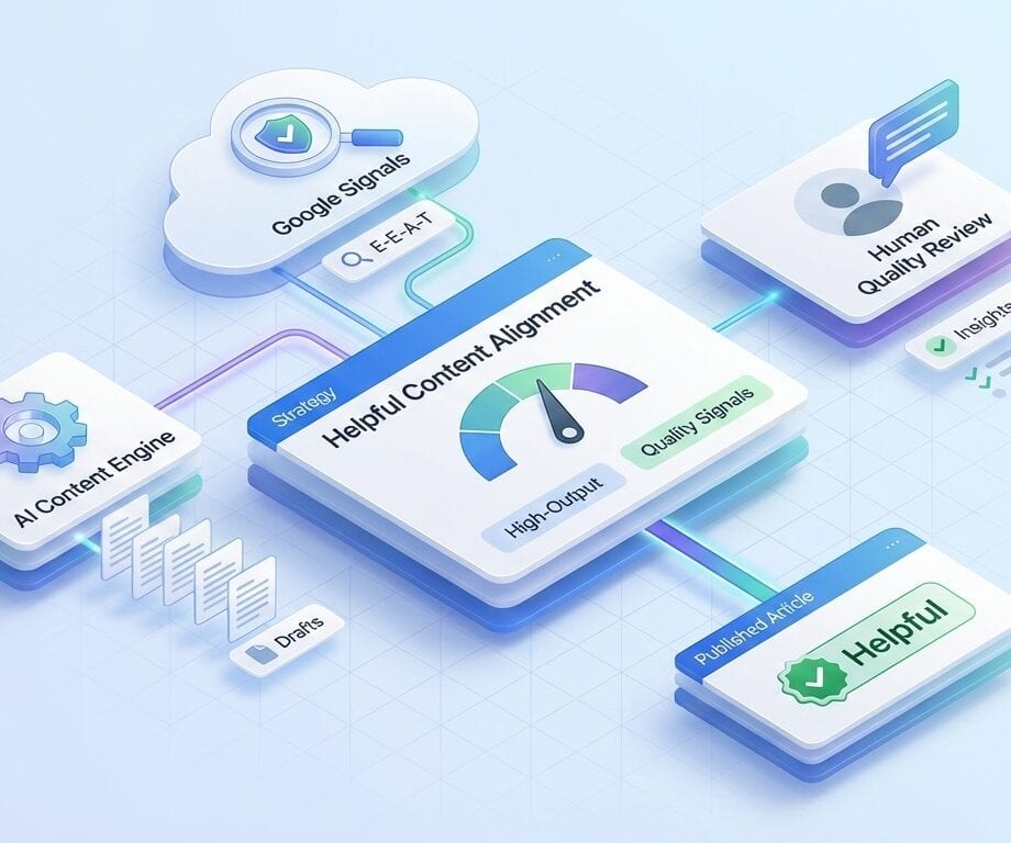 aligning high output strategies with googles helpful content signals