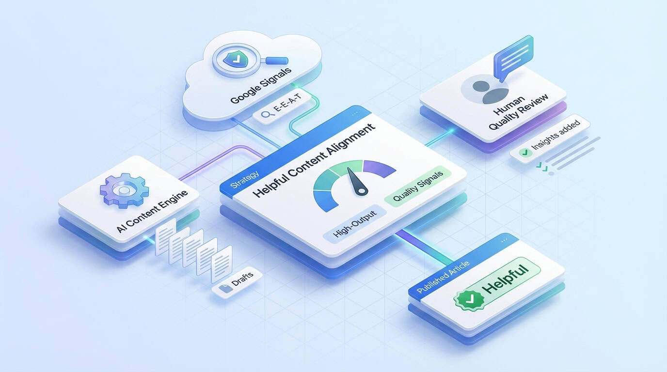 aligning high output strategies with googles helpful content signals