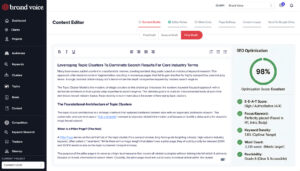 brand voice seo blog optimized editor