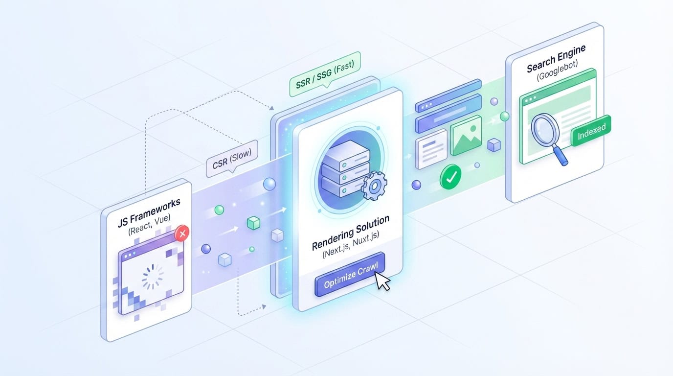 solving the specific seo challenges of javascript heavy startup frameworks