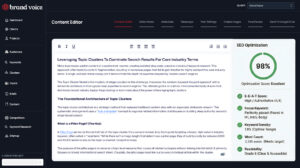 brand voice ai content editor dark