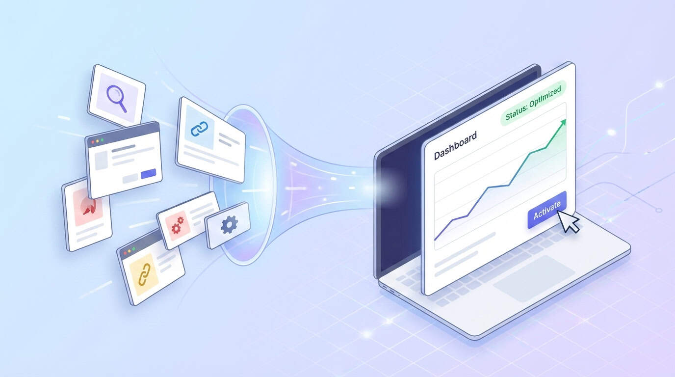 consolidating duplicate seo tool functionality to improve agency operating margins