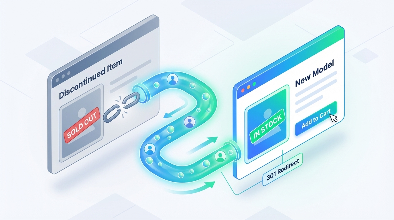 retaining organic traffic value from permanently discontinued products