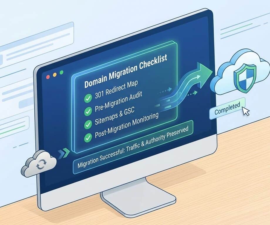 a strategic seo checklist for startups undergoing a rebrand or domain migration